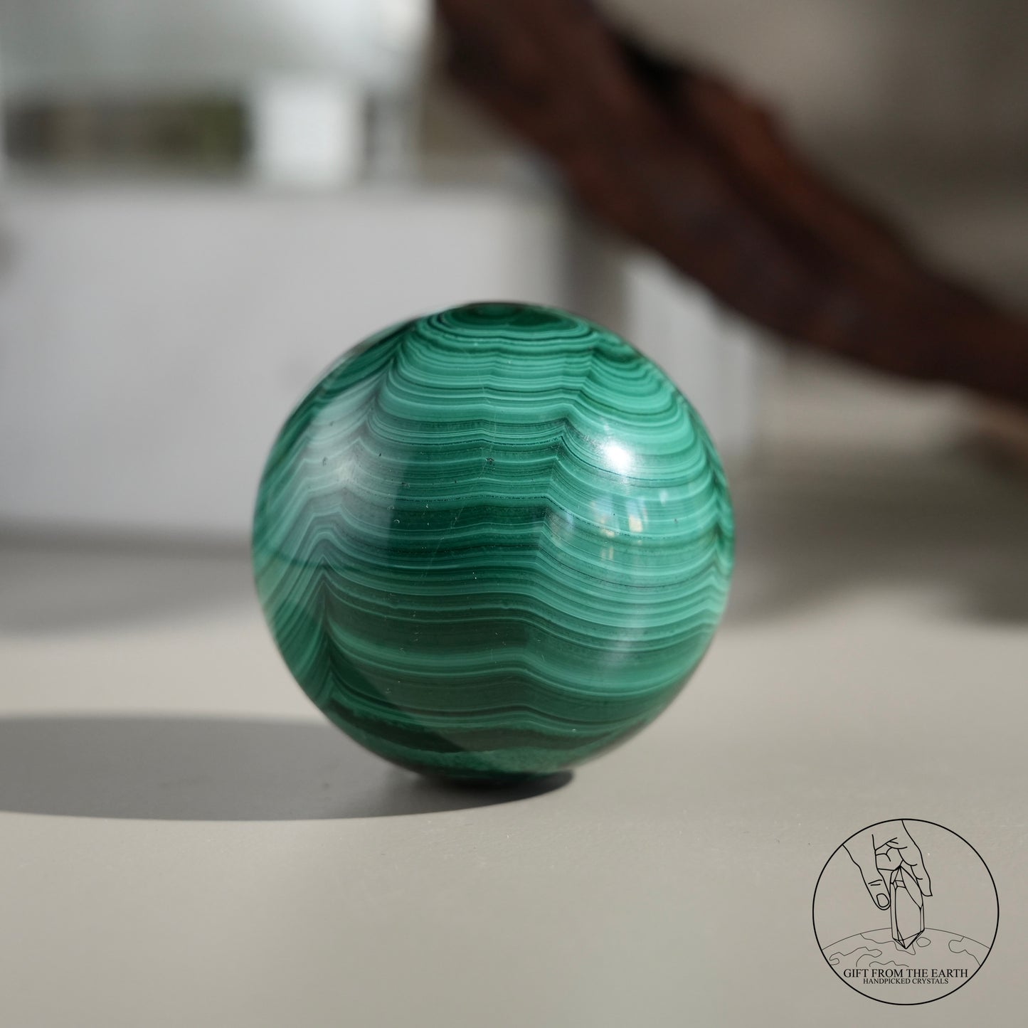 Malachite sphere