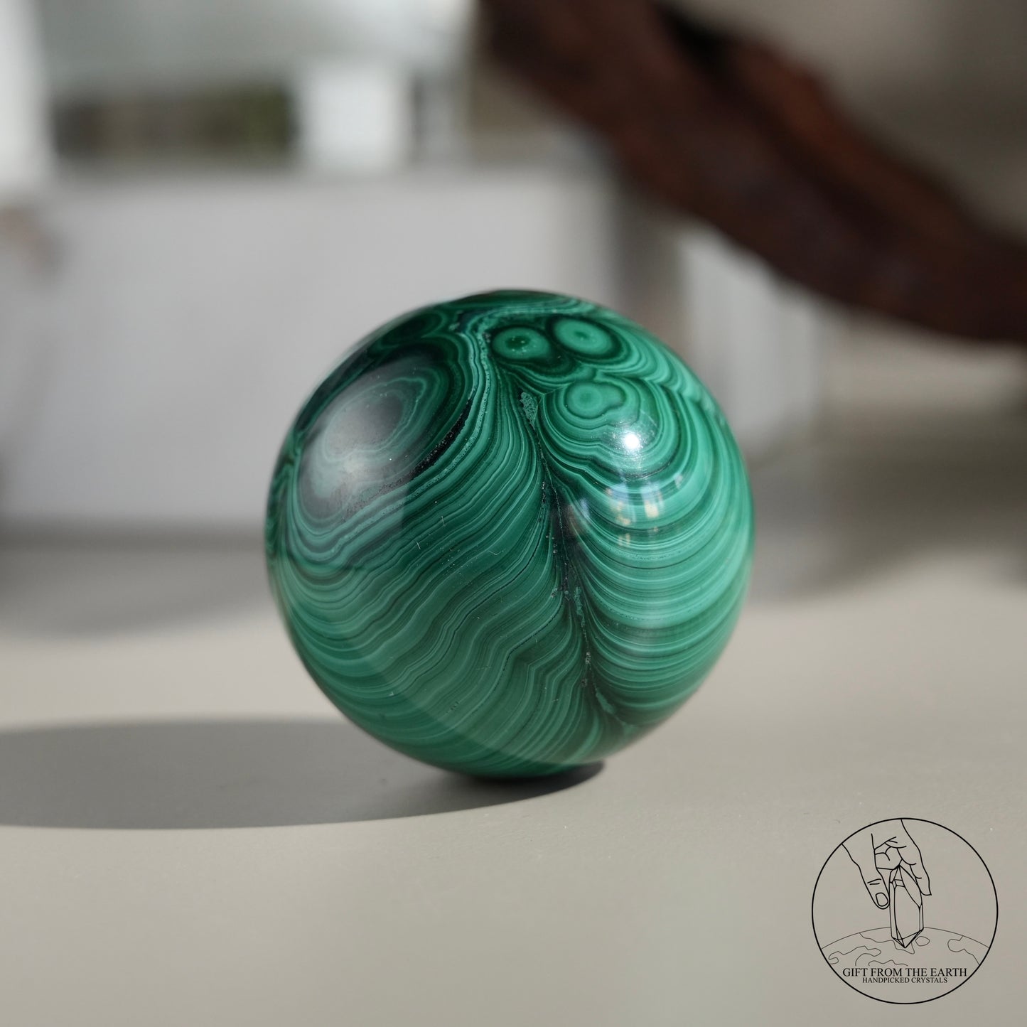 Malachite sphere