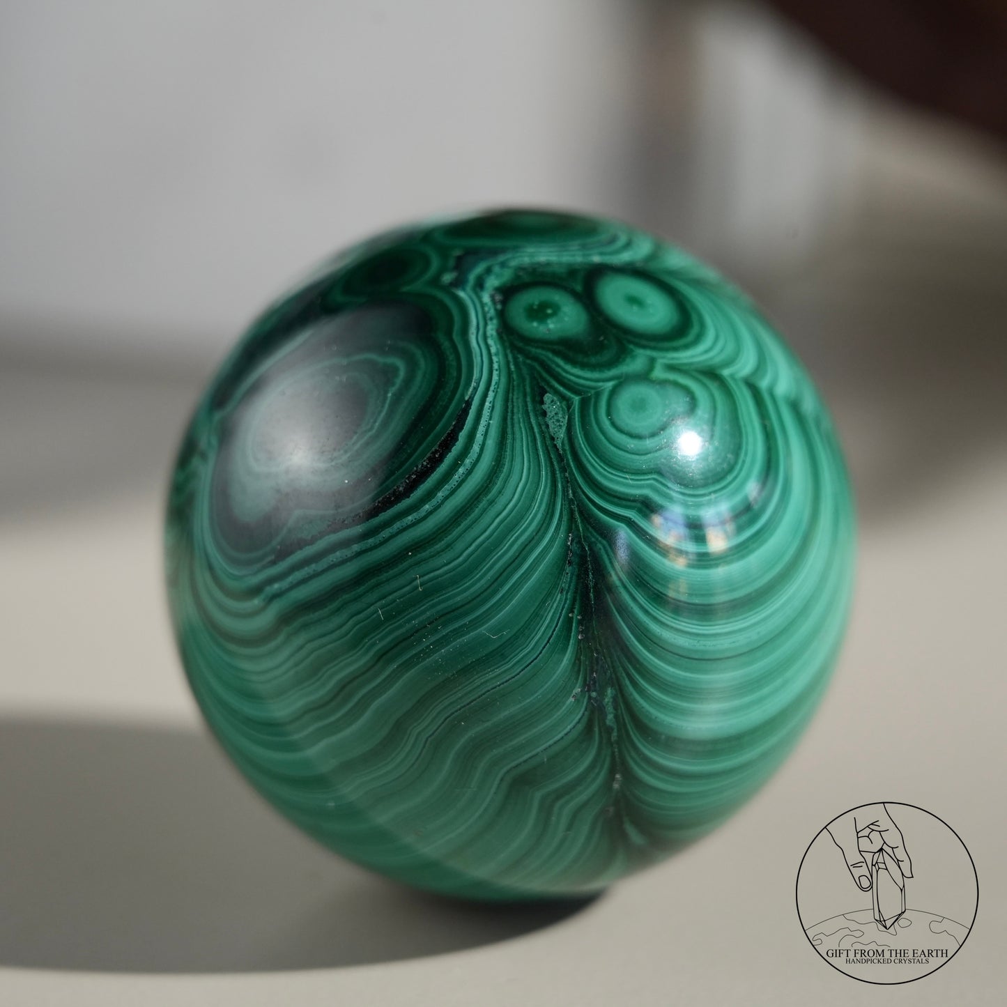 Malachite sphere