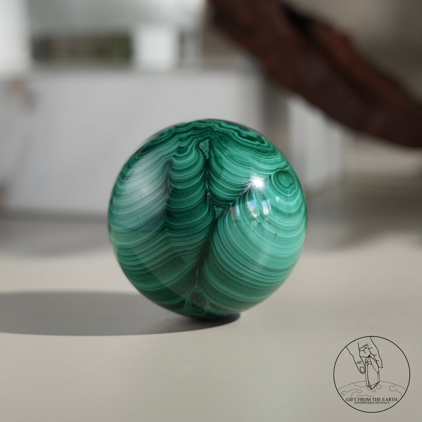 Malachite sphere