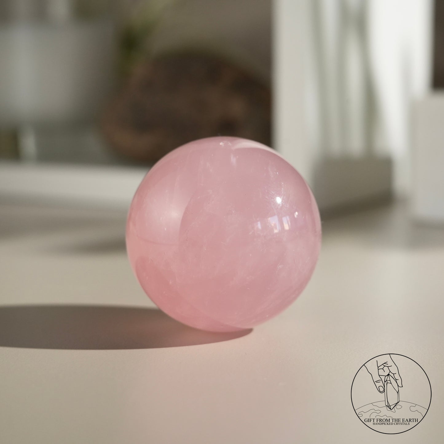 Mozambique Stary Rose Quartz Sphere