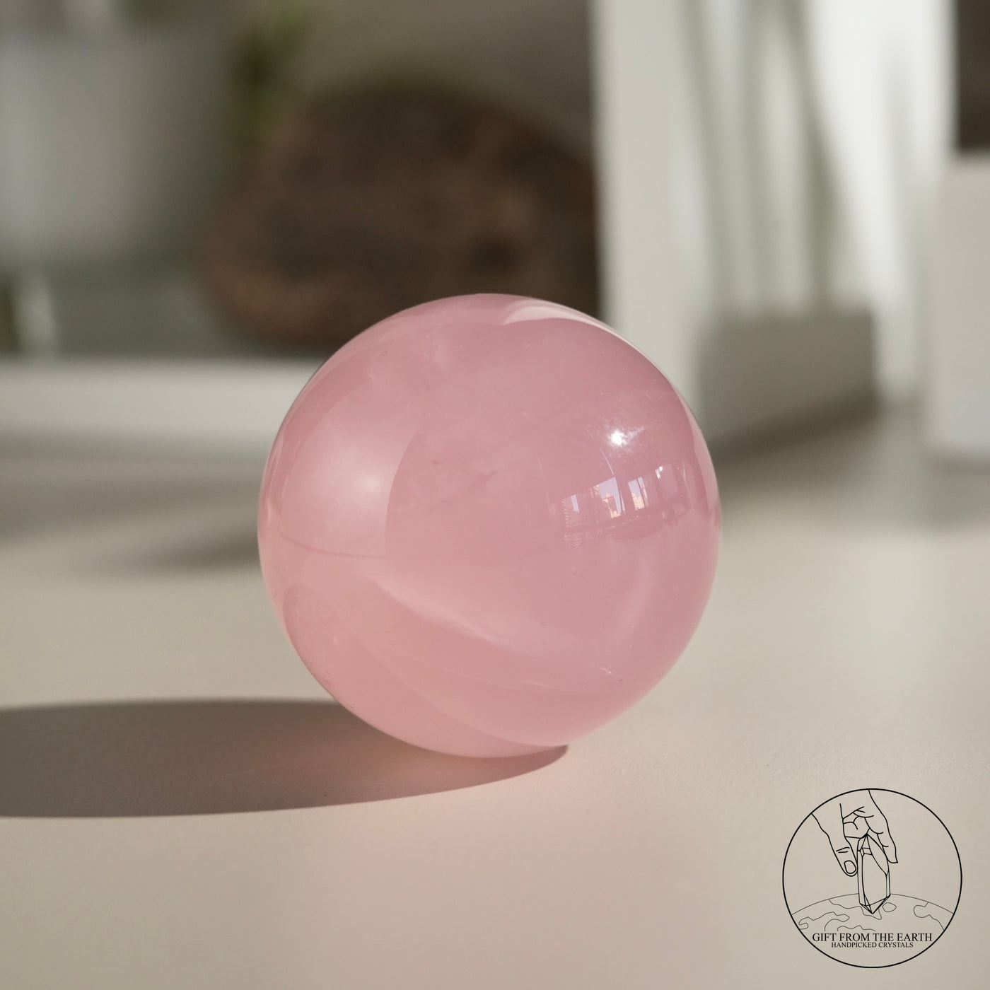 莫桑比克星光粉晶球