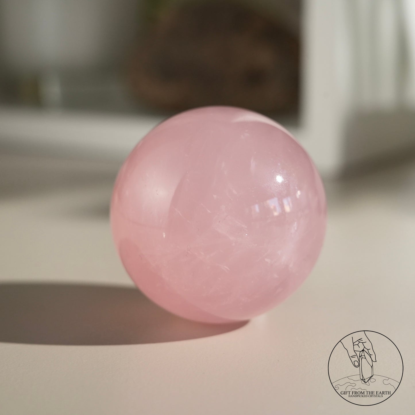 Mozambique Stary Rose Quartz Sphere