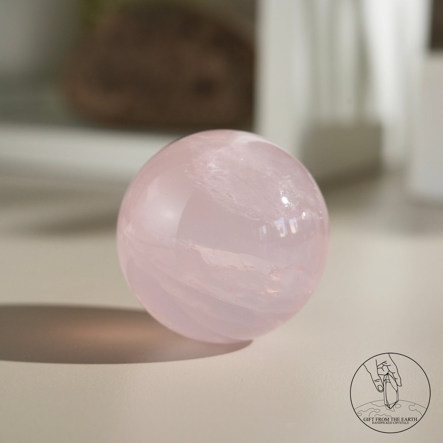 Mozambique Stary Rose Quartz Sphere