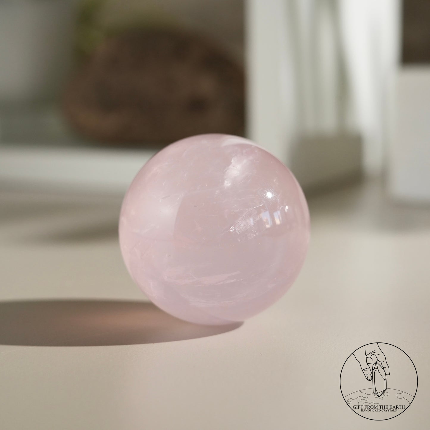 Mozambique Stary Rose Quartz Sphere