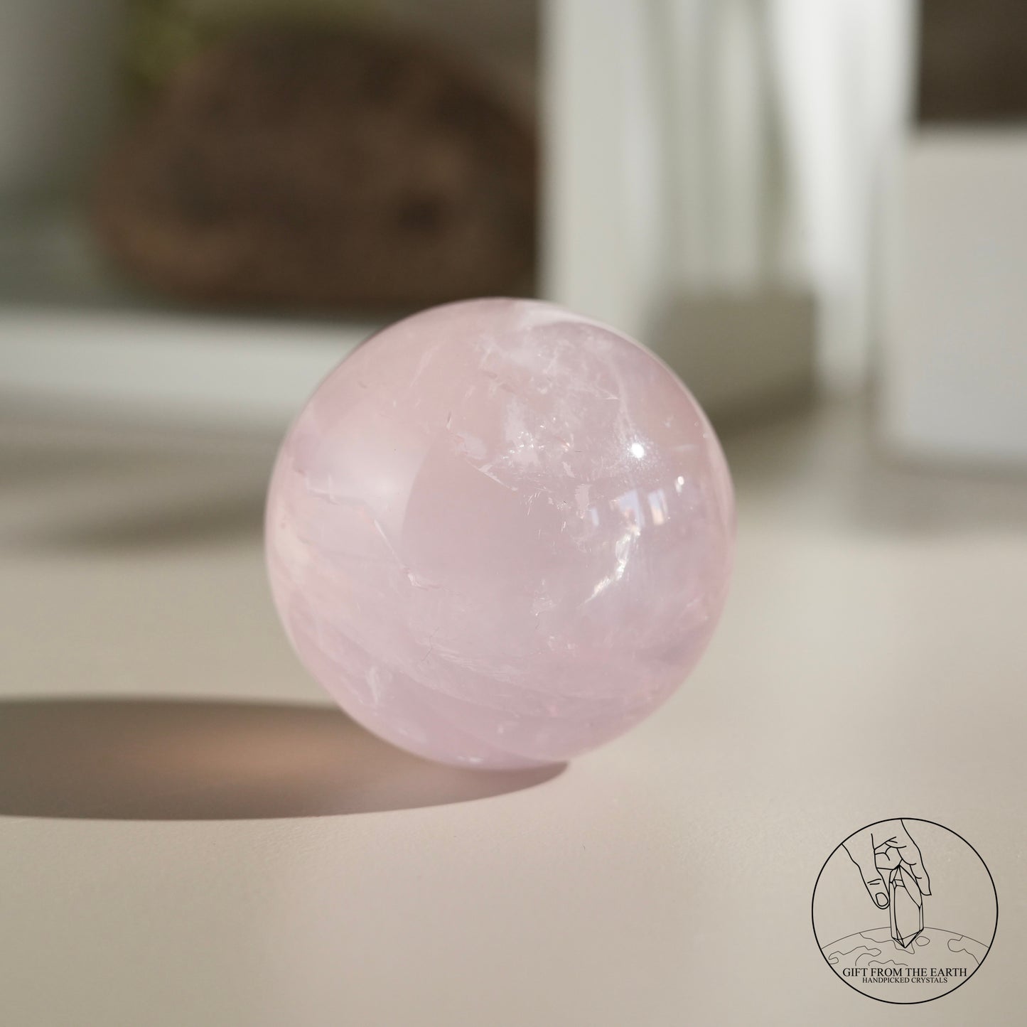 Mozambique Stary Rose Quartz Sphere