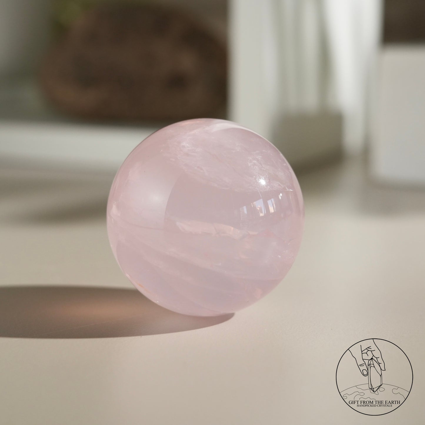 Mozambique Stary Rose Quartz Sphere