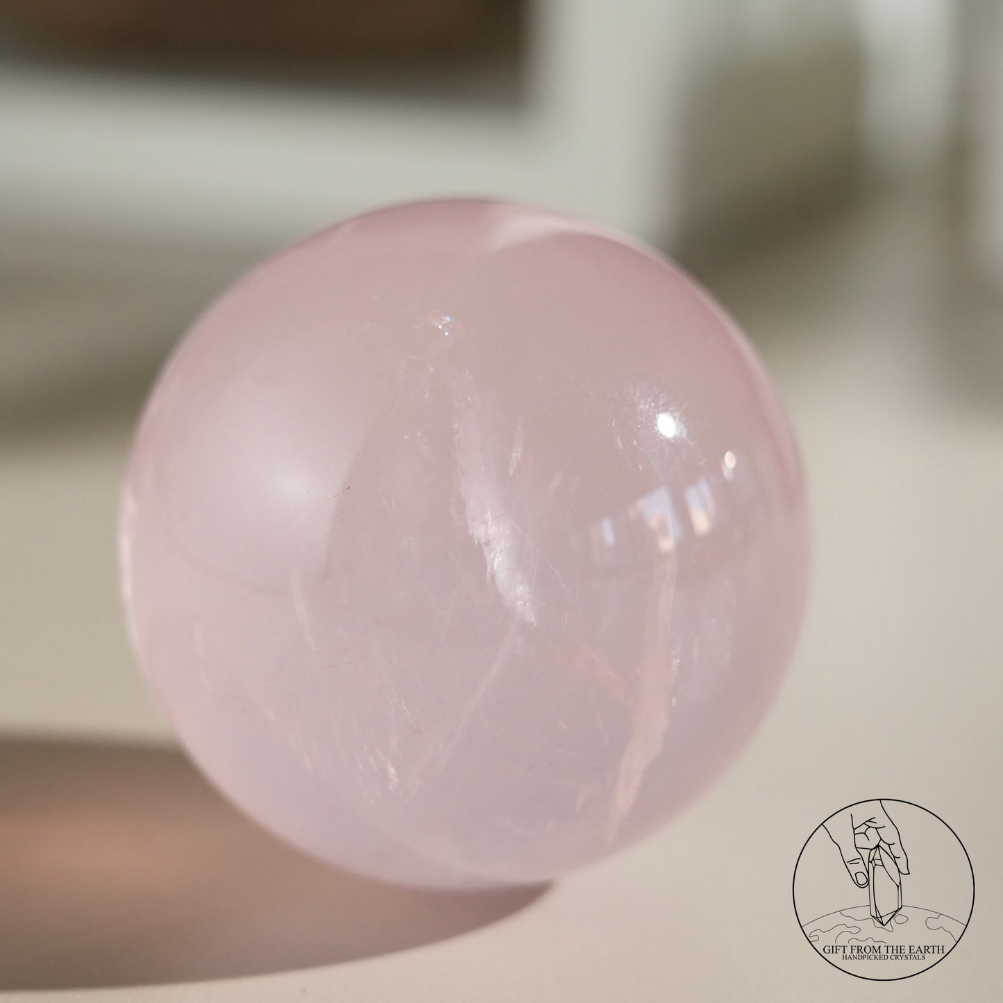 Mozambique Stary Rose Quartz Sphere