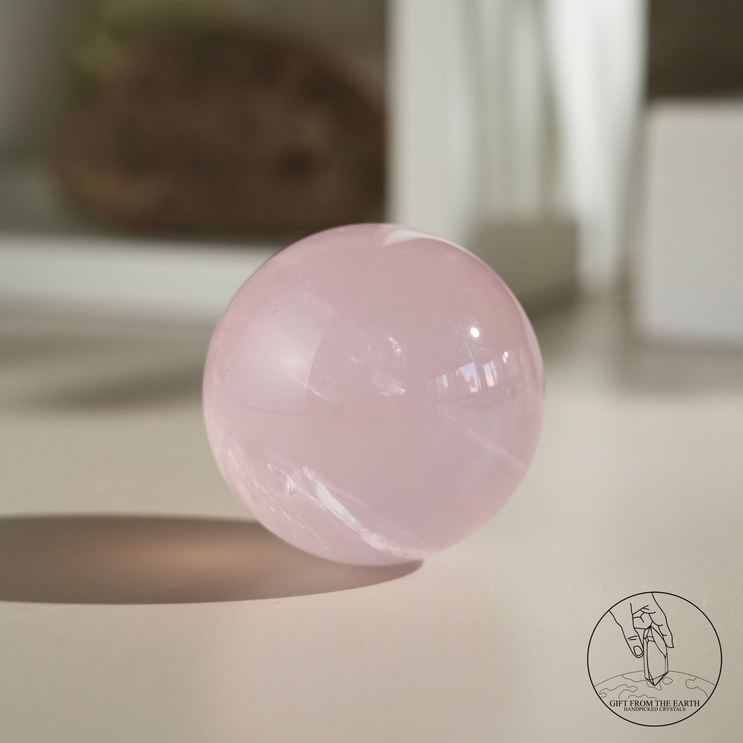 Mozambique Stary Rose Quartz Sphere