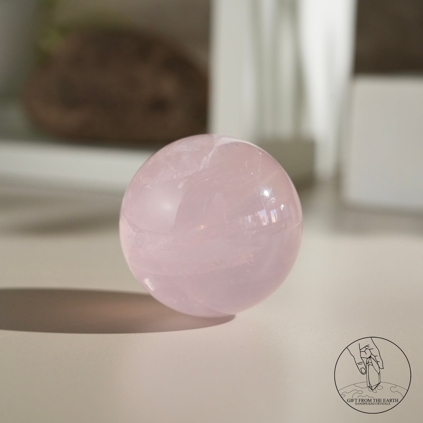 Mozambique Stary Rose Quartz Sphere