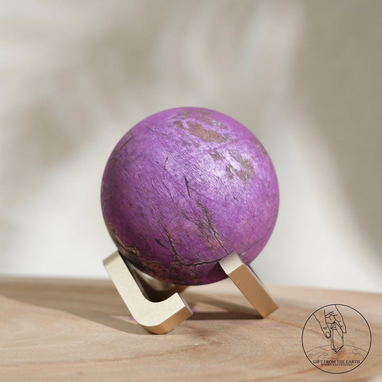 納米比亞紫磷鐵錳礦球