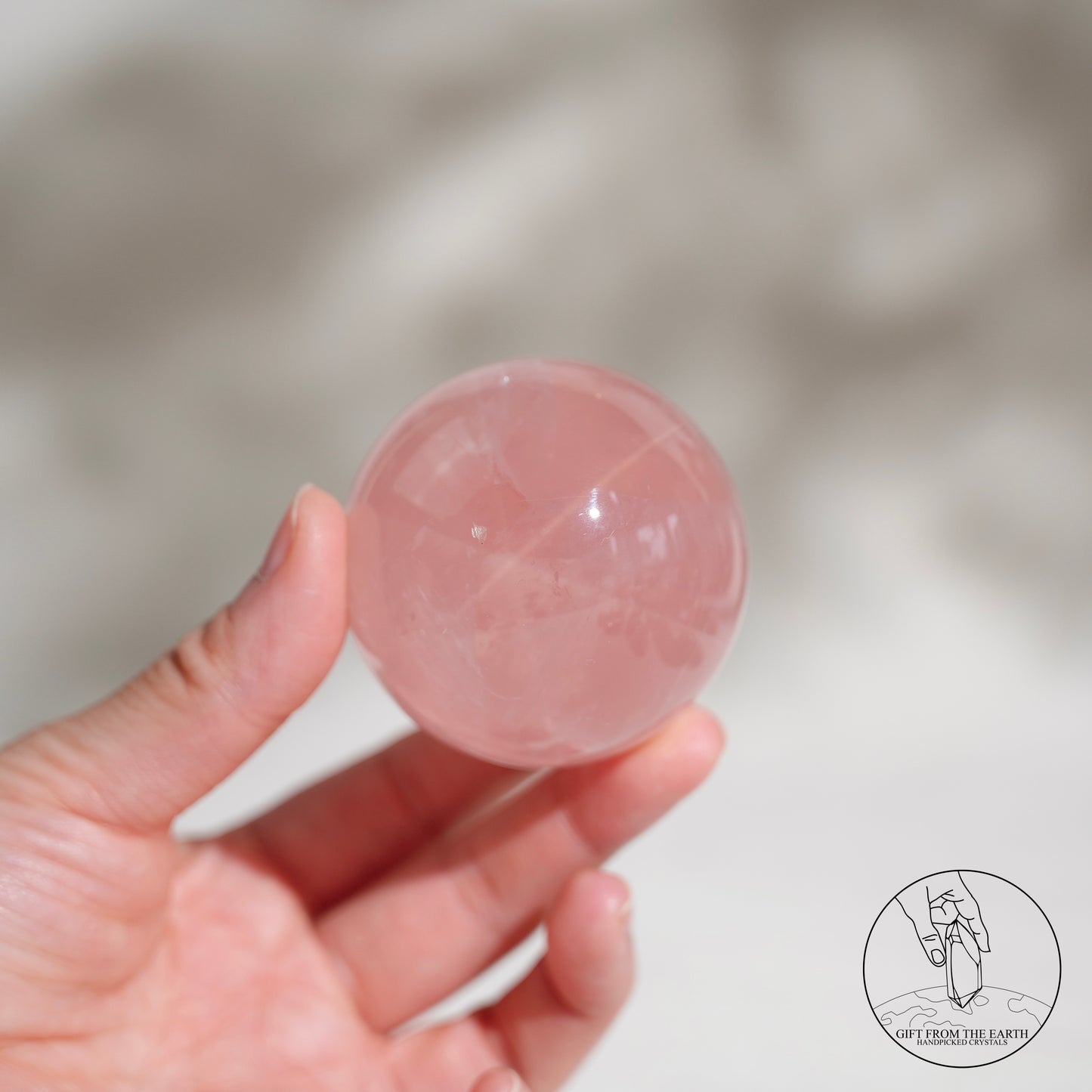 莫桑比克星光粉晶球