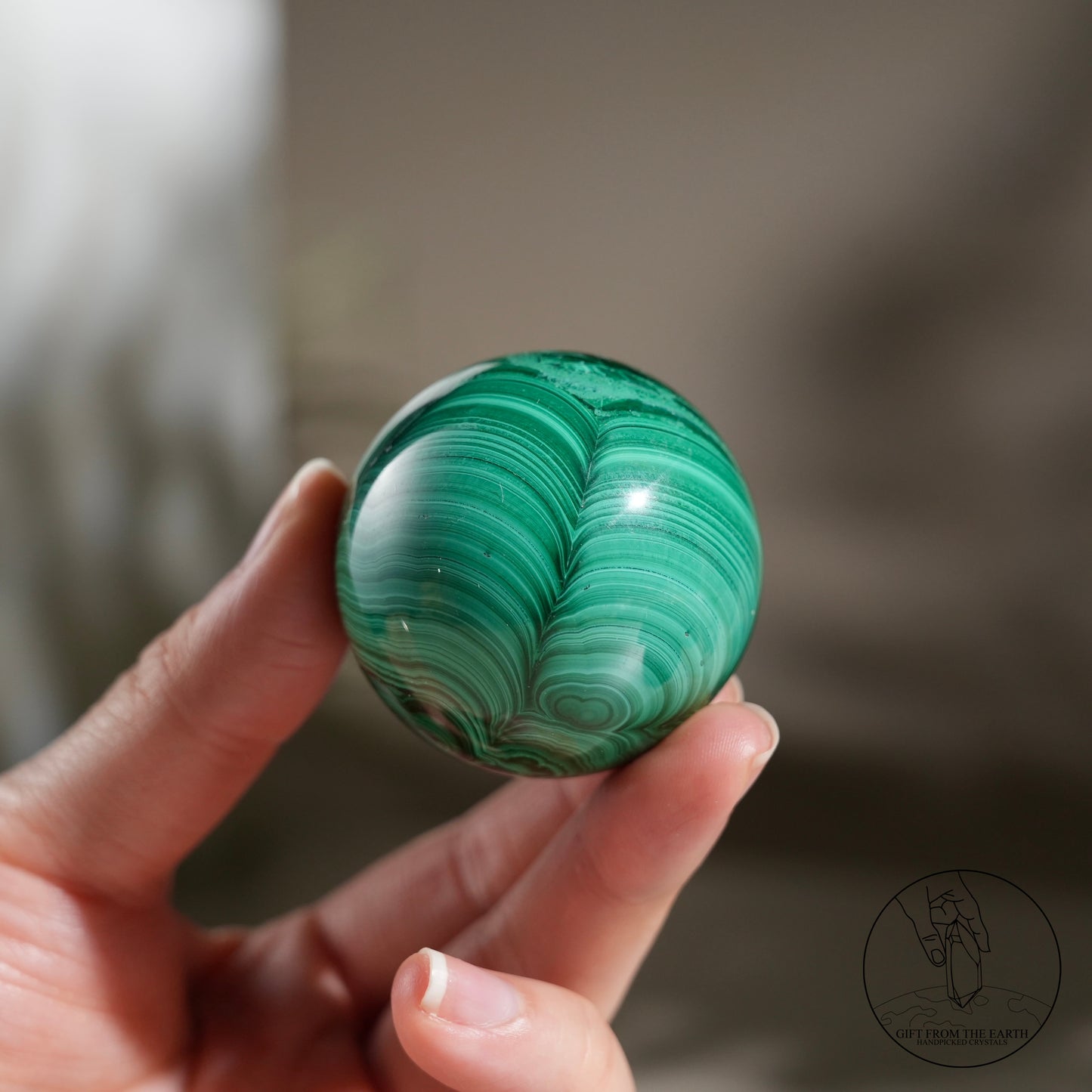 Malachite sphere