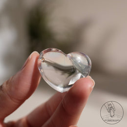 彩虹白水晶心