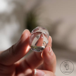 彩虹白水晶心