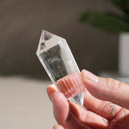 藍針沃格爾白水晶 (24面)