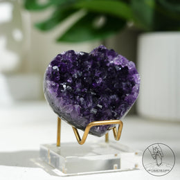 Heart Shape Amethyst Cluster
