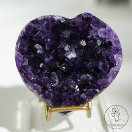 Heart Shape Amethyst Cluster