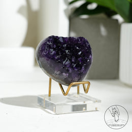 Heart Shape Amethyst Cluster