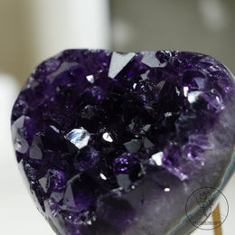 Heart Shape Amethyst Cluster