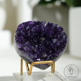 Heart Shape Amethyst Cluster