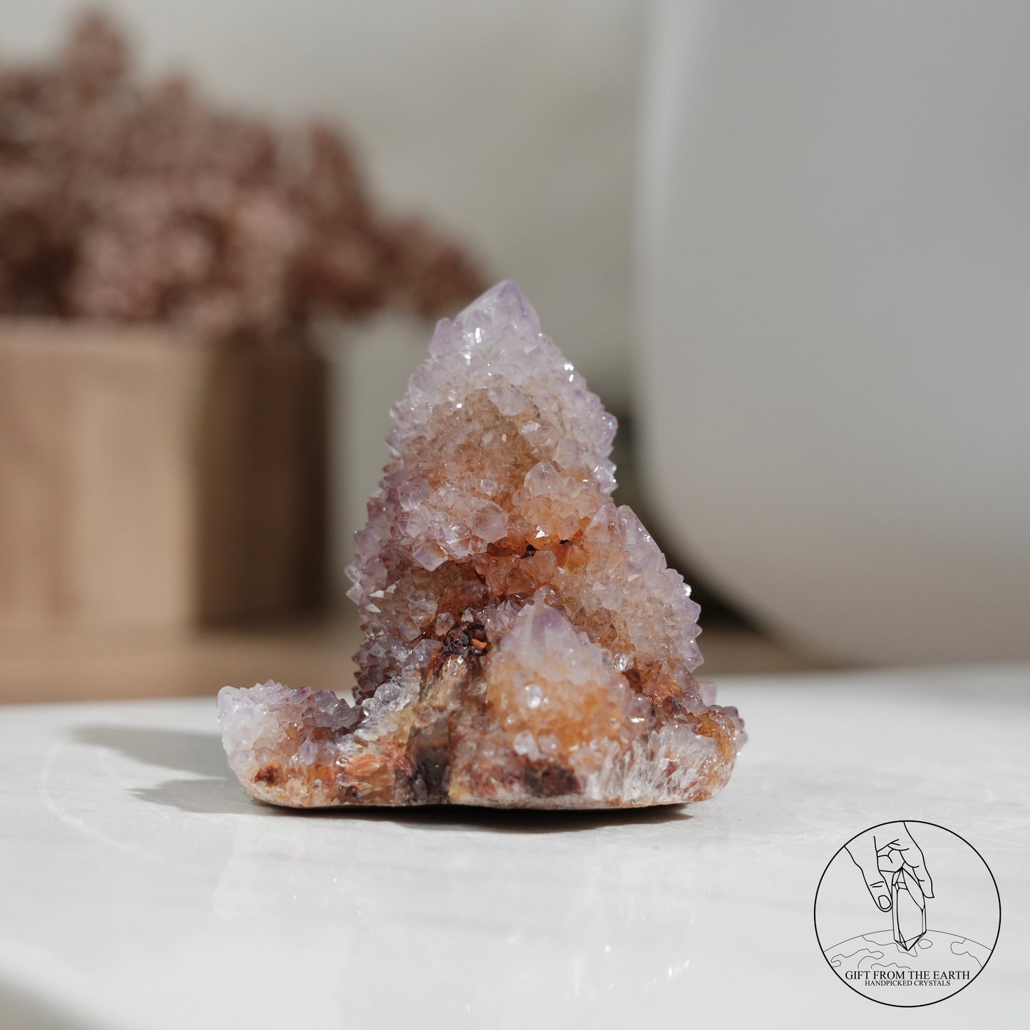 South African ametrine spirit quartz with hematite