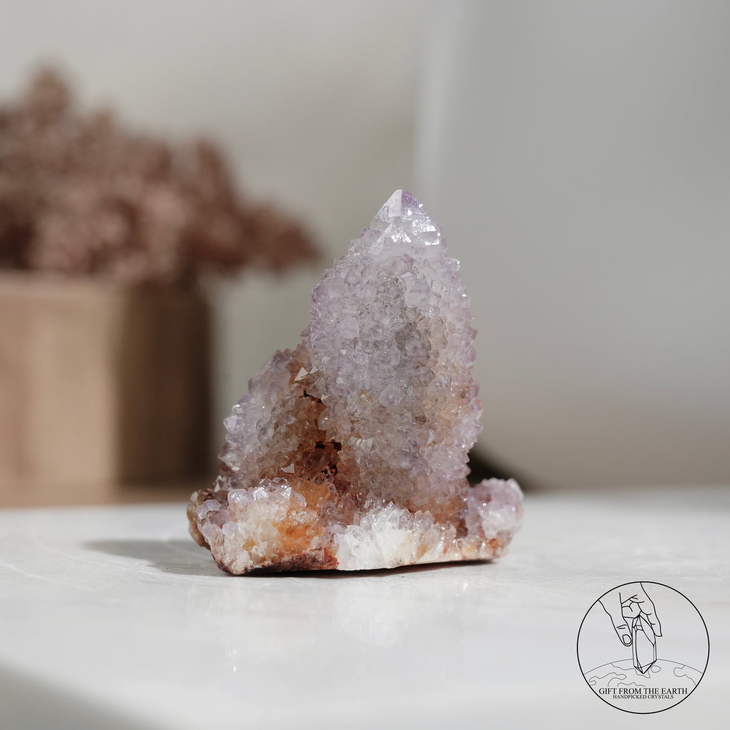 South African ametrine spirit quartz with hematite