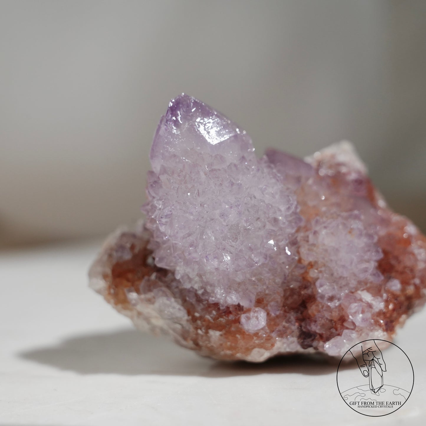 South African ametrine spirit quartz with hematite