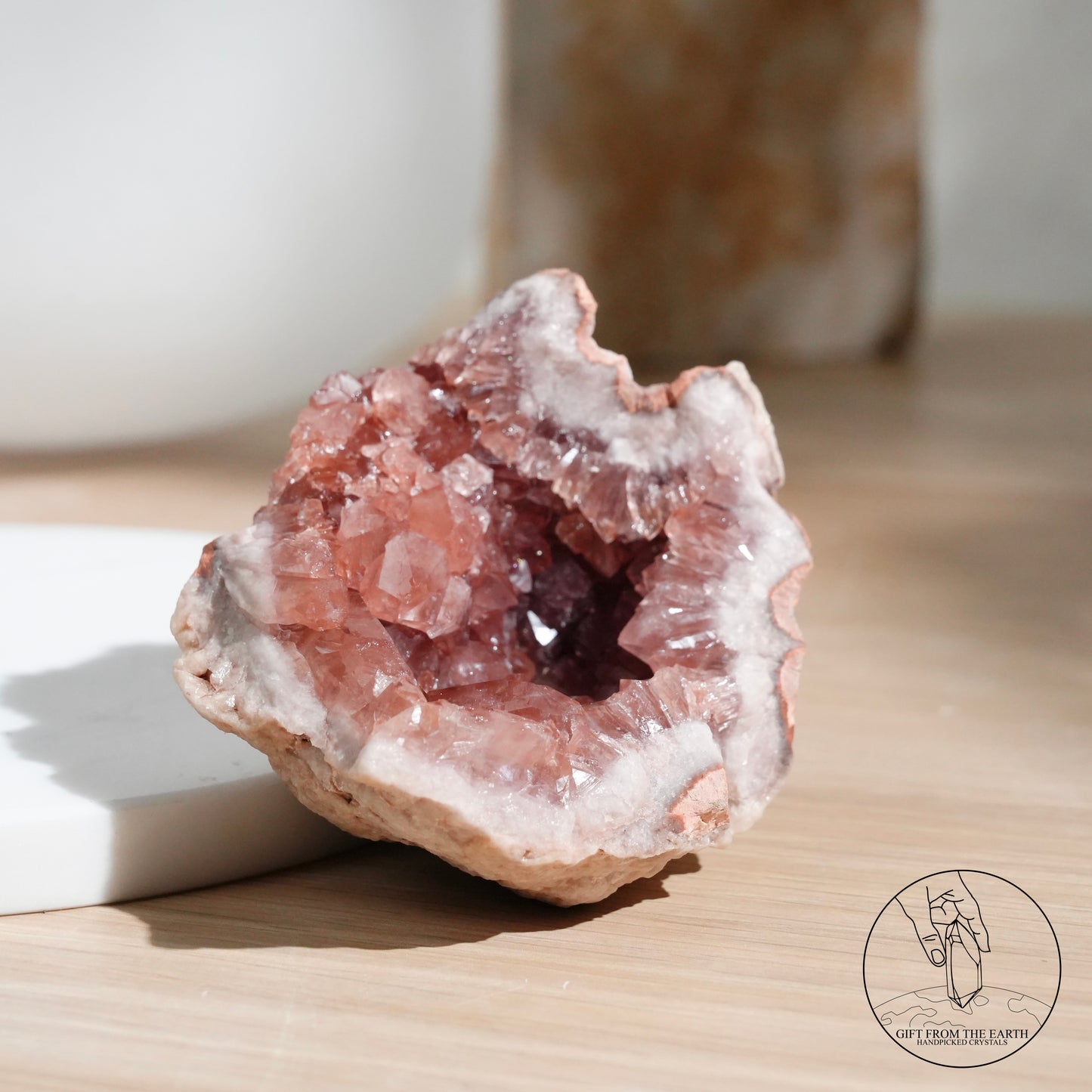 阿根廷粉紅紫水晶簇