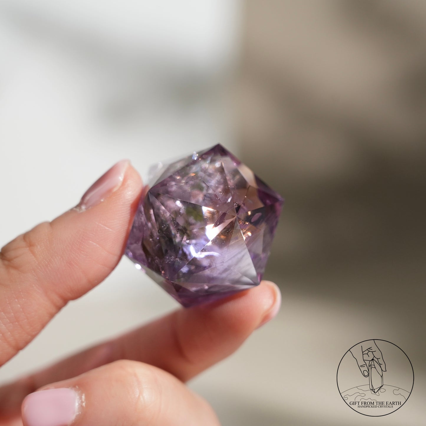 60-faceted amethyst