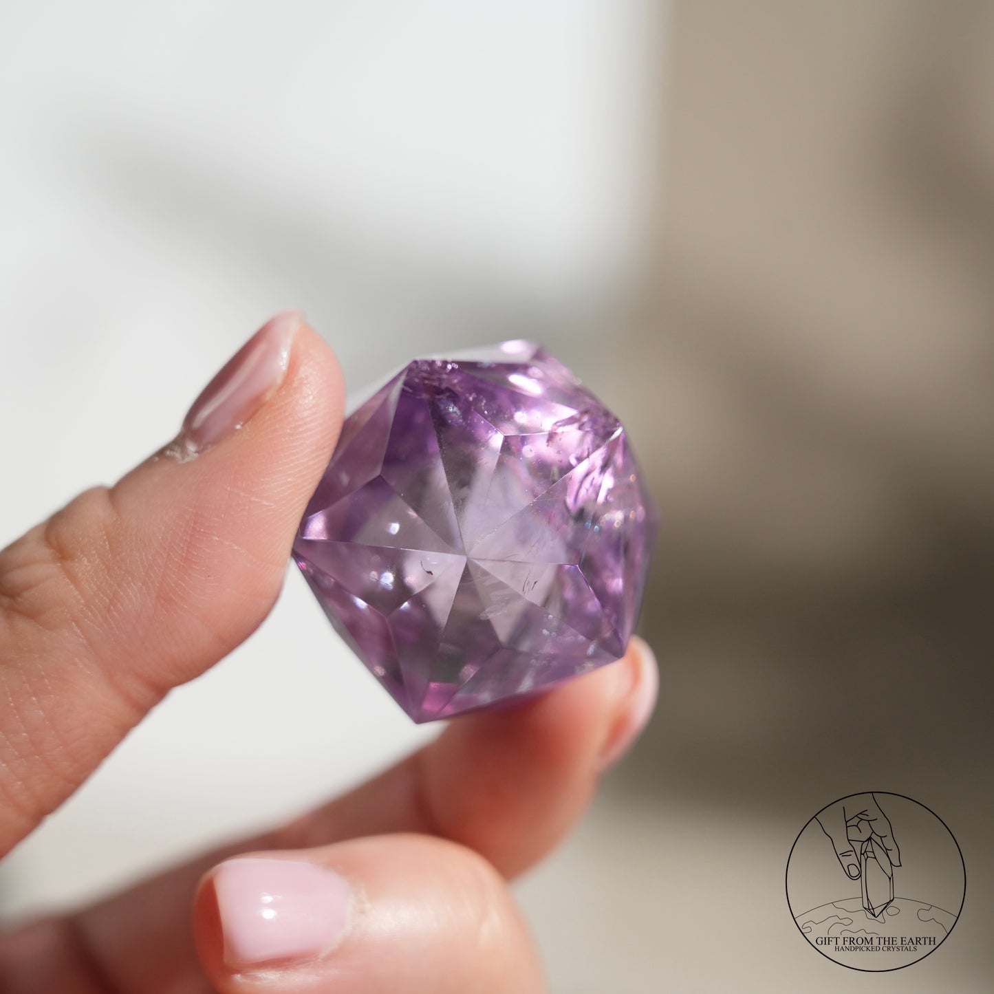 60-faceted amethyst