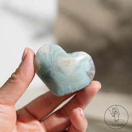 玉化綠櫻花瑪瑙心