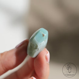 玉化綠櫻花瑪瑙心