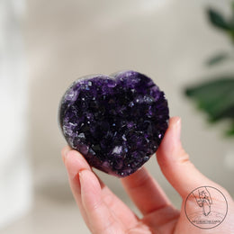 心形紫水晶簇