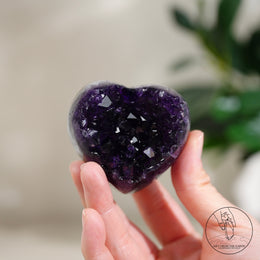 Heart Shape Amethyst Cluster