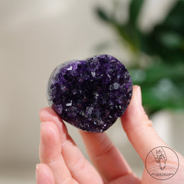 Heart Shape Amethyst Cluster