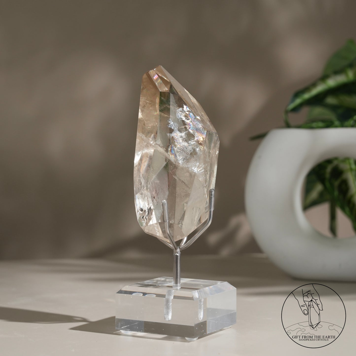 彩虹黃水晶隨形