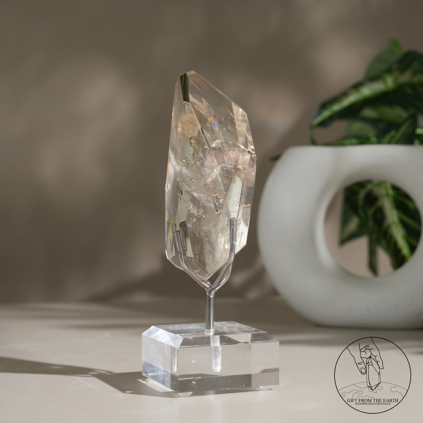 彩虹黃水晶隨形