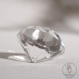 鑽石切割白水晶