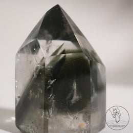 綠幽靈水晶柱