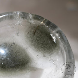 綠幽靈白水晶碗