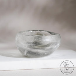 綠幽靈白水晶碗