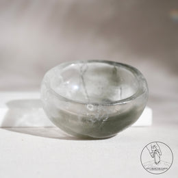 綠幽靈白水晶碗