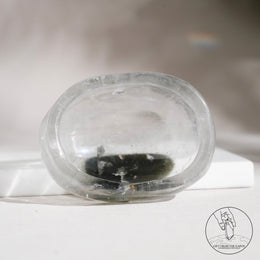綠幽靈白水晶碗