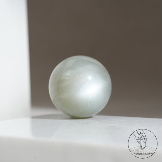 Tanzanian green moonstone sphere