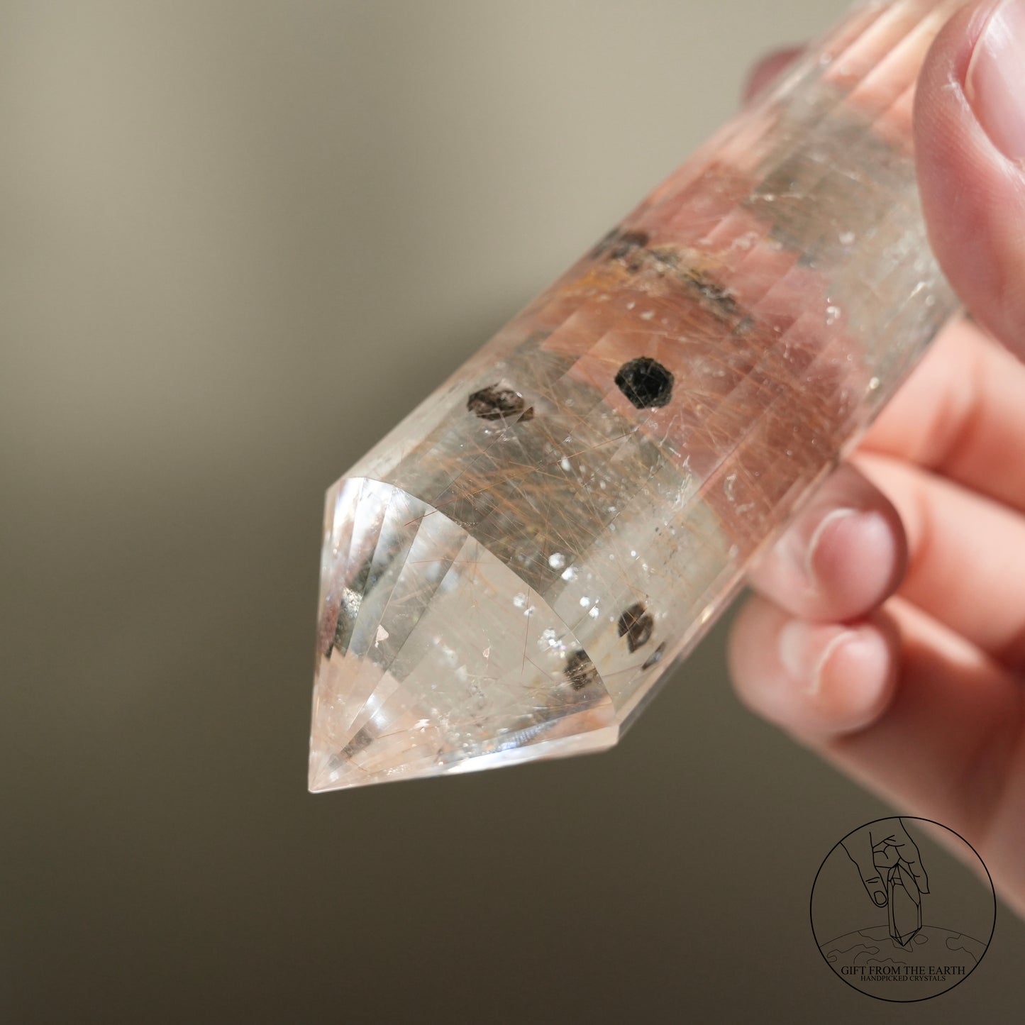 沃格爾金髮晶黑雲母共生 (24面)