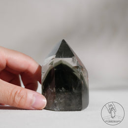綠幽靈水晶柱