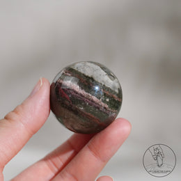 粉綠紅千層幽靈水晶球
