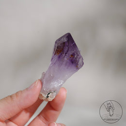 紫鈦水晶原石