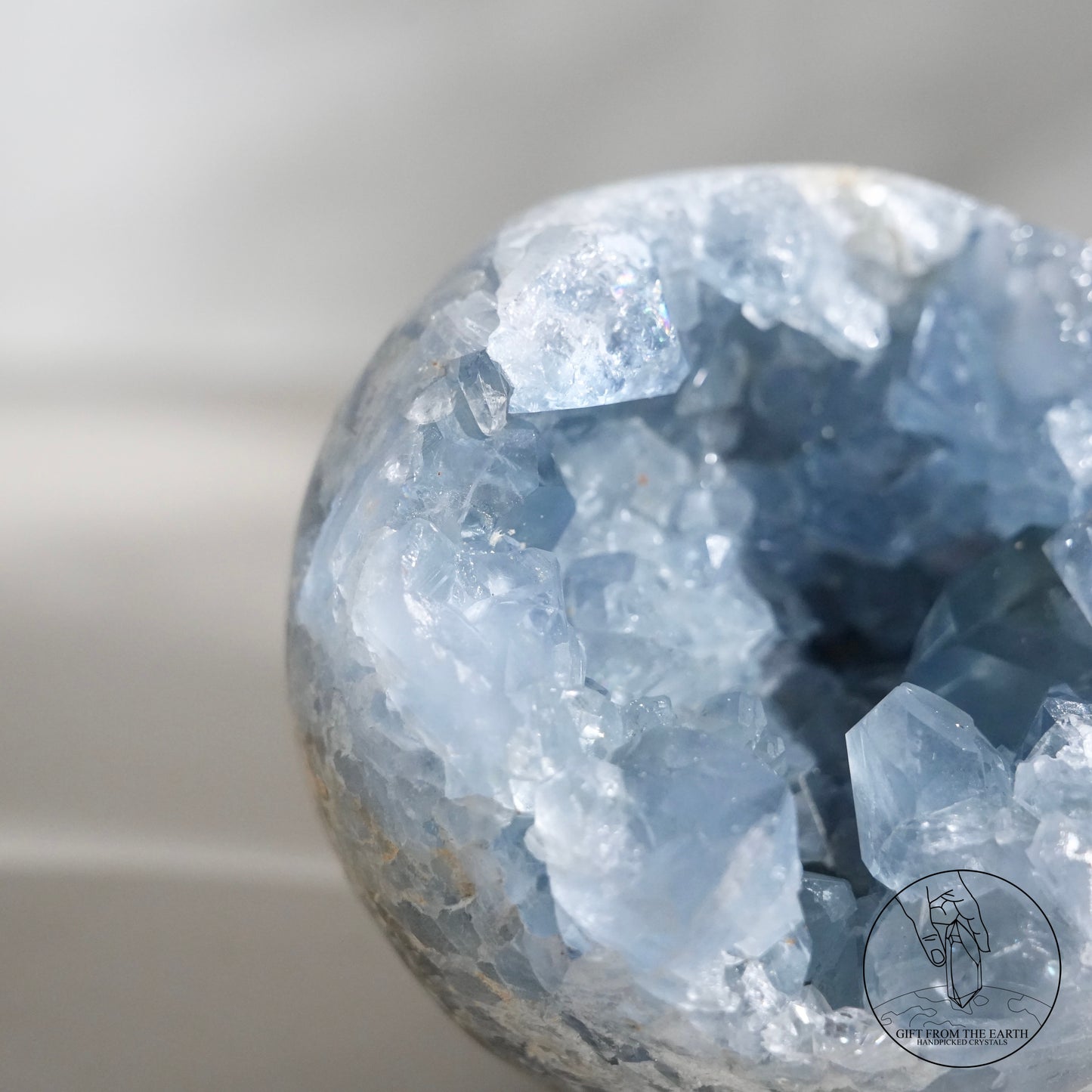 Celestite sphere